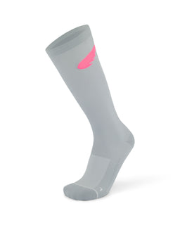 Compression Race Socks | Grey/Pink
